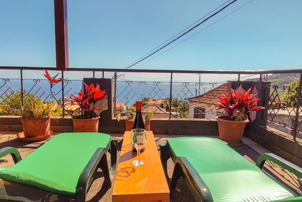 The Funny And Relax Apartment With Terrace & View Arco da Calheta  Exterior photo